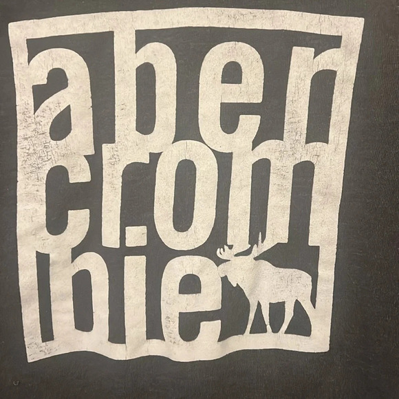 Abercrombie Kids size XL light sweater super soft dark grey Y2K - Picture 3 of 5